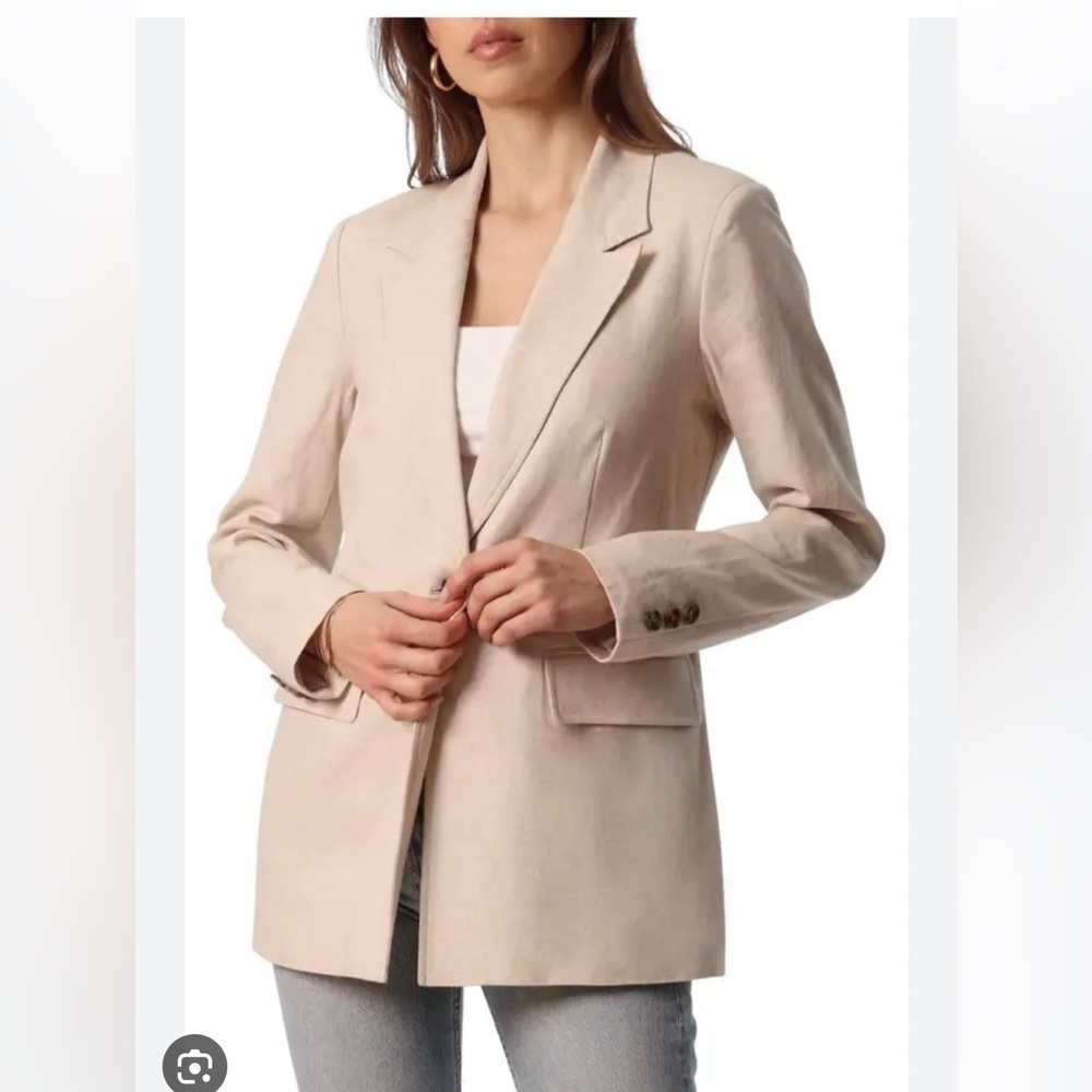 Anthropologie Avec‎ Les Filles  Classic Linen Business Casual Blazer